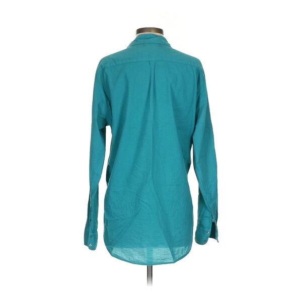 Xirena Blue Teal 100% Cotton Long Sleeve Beau Button Down Shirt Lightweight S - Picture 7 of 11